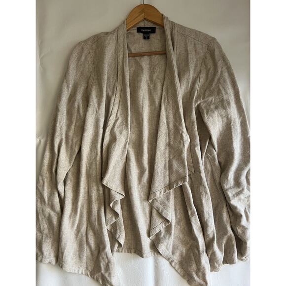 Karen Kane Ivory‎ Cardigan Jacket Size medium relaxed Minimalist with pockets - Picture 5 of 8